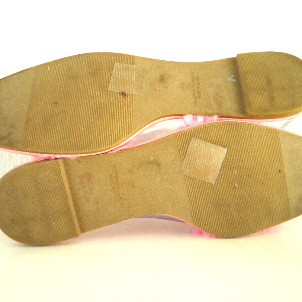 ANNA rhinestone flat-bottomed furry slippers women's slipper Size-10 #36 - Picture 5 of 6